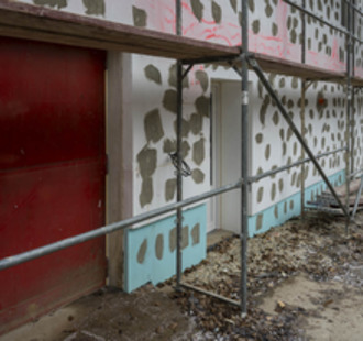 Práce na hasičské zbrojnici