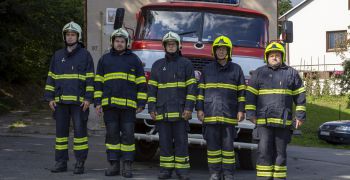 Minuta ticha: uctění památky dvou dobrovolných hasičů