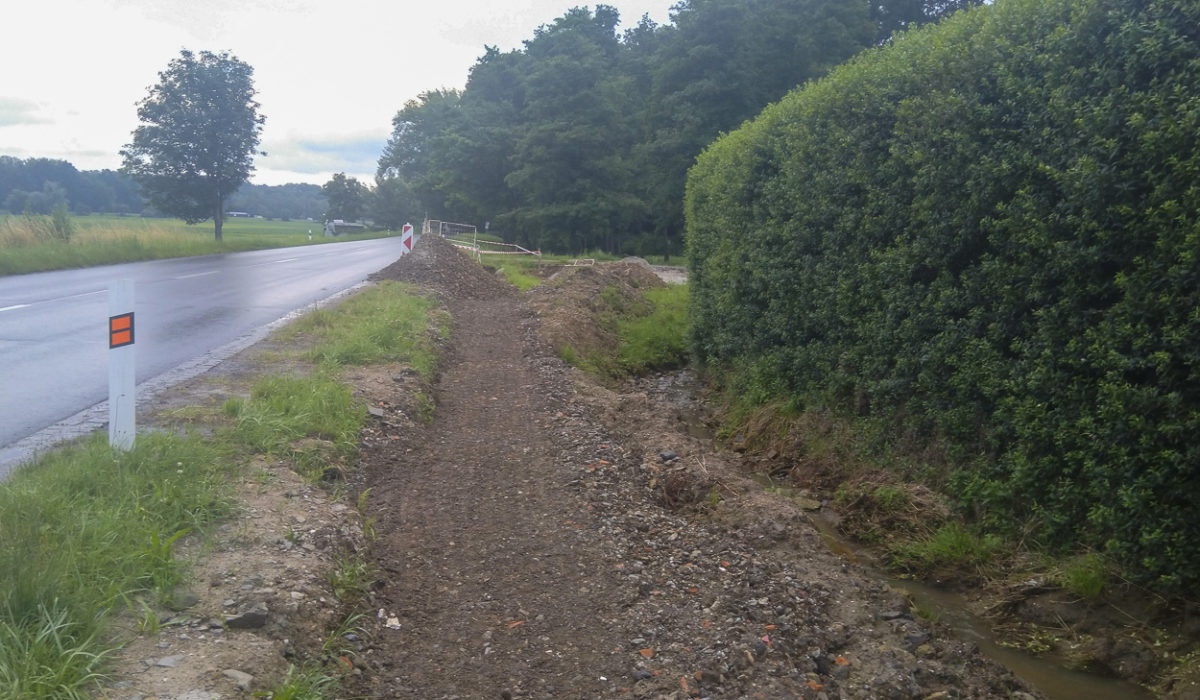 Stezka pro chodce a cyklisty Bělov – lokalita Kopce
