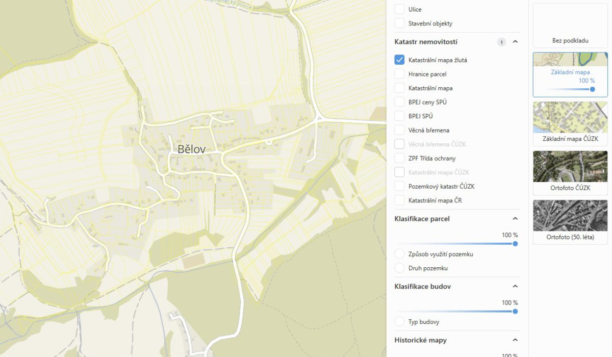 Rozšiřování mapové aplikace obce