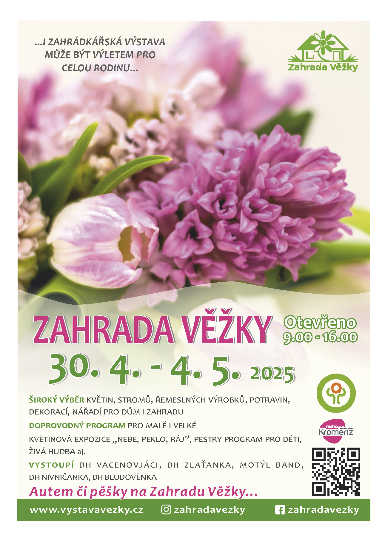 Zahrada Věžky, jaro 2025