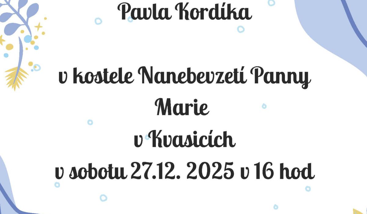 Vánoční pozdravení s cimbálovou muzikou Pavla Kordíka