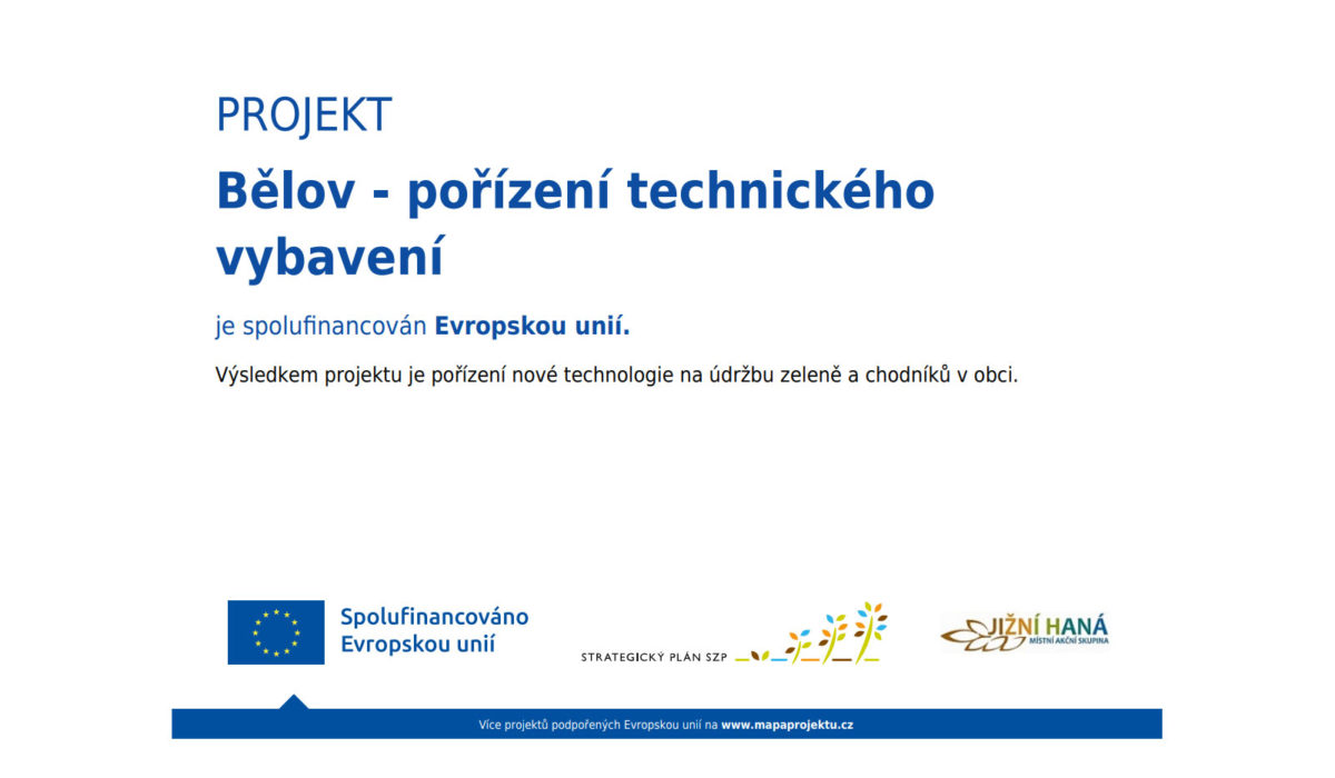 Představení nového obecního traktůrku