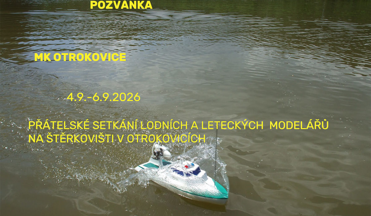 Setkání modelářů – jen tak si zajezdit na vodě
